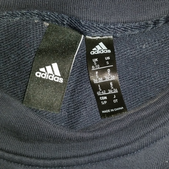 Navy blue Adidas sweatshirt - Picture 3 of 4